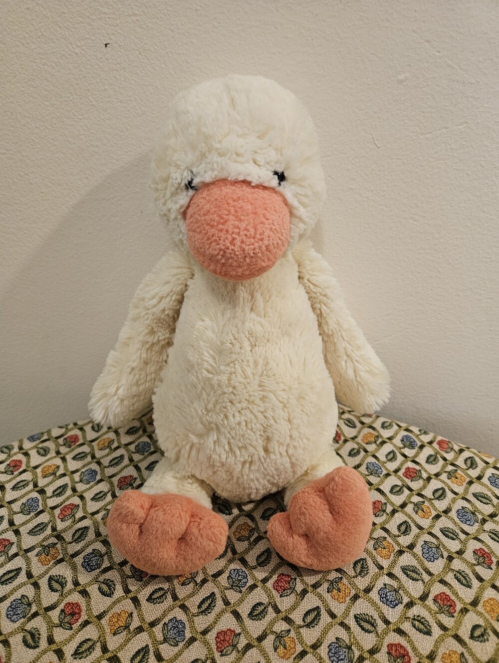 Jellycat London Bashful Duck Duckling Yellow Plush Stuffed Animal 12” Retired